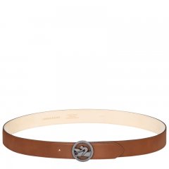 Longchamp | Box-Trot Men's belt Cognac - Leather | Cognac