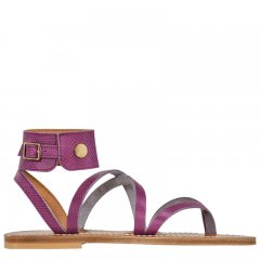 Longchamp | x K.Jacques Sandals Violet - Leather | Violet