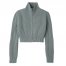 Longchamp | Zip collar short cardigan Celadon - Knit | Celadon