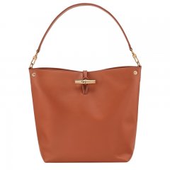 Longchamp | Le Roseau M Hobo bag Bark - Leather | Bark