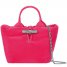 Longchamp | Le Roseau XS Handbag Pink - Canvas | Pink