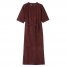 Longchamp | Leather long dress Burgundy - Leather | Burgundy