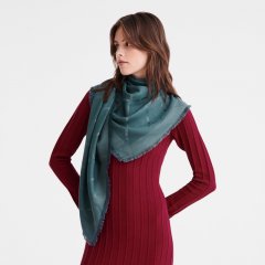 Longchamp | Le Roseau Shawl Cedar - Silk Blend | Cedar