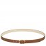 Longchamp | Le Foulonné Ladies' belt Caramel - Leather | Caramel