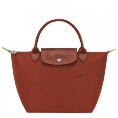 Longchamp | Le Pliage Green S Handbag Chestnut - Recycled canvas | Chestnut