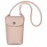 Longchamp | Le Pliage Xtra Phone case with leather lace Nude - Leather | Nude