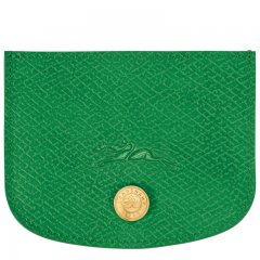 Longchamp | Épure Card holder Green - Leather | Green