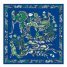 Longchamp | Forêt Silk scarf 50 Bright Blue - Silk | Bright Blue