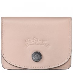 Longchamp | Le Pliage Xtra Card holder Nude - Leather | Nude