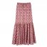 Longchamp | Long skirt Blush - Vichy print veil | Blush