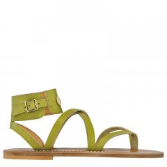 Longchamp | x K.Jacques Sandals Kiwi Green - Leather | Kiwi Green