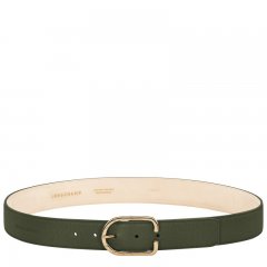 Longchamp | Le Foulonné Ladies' belt Khaki - Leather | Khaki