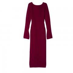 Longchamp | Long dress Beetroot - Knit | Beetroot