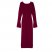 Longchamp | Long dress Beetroot - Knit | Beetroot