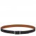 Longchamp | Le Foulonné Men's belt Black/Caramel - Leather | Black/Caramel