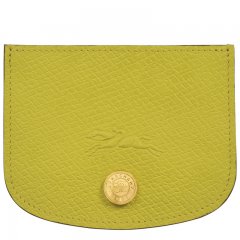 Longchamp | Épure Card holder Kiwi Green - Leather | Kiwi Green