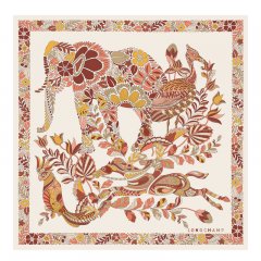 Longchamp | Forêt Silk scarf 50 Honey - OTHER | Honey