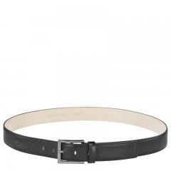 Longchamp | Le Pliage Men's belt Black - Leather | Black