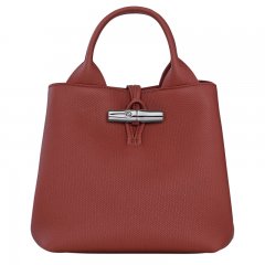 Longchamp | Le Roseau S Handbag Chestnut - Leather | Chestnut