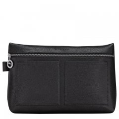 Longchamp | Le Foulonné Toiletry case Black - Leather | Black