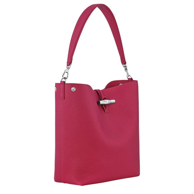 Longchamp | Le Roseau M Shoulder bag Beetroot - Leather | Beetroot