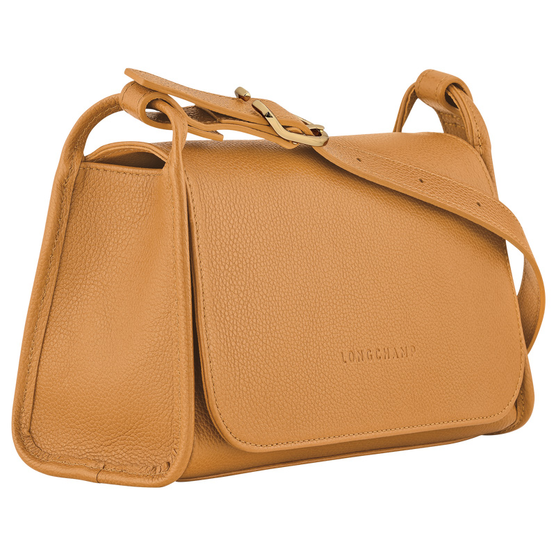 Longchamp | Le Foulonné M Crossbody bag Walnut - Leather | Walnut
