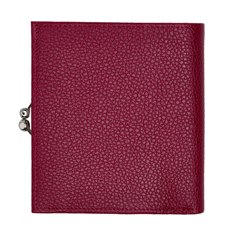 Longchamp | Le Foulonné Compact wallet Beetroot - Leather | Beetroot