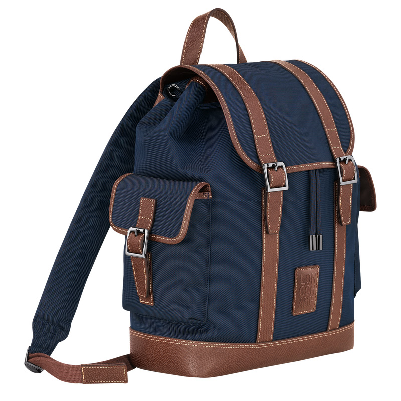 Longchamp | Boxford Backpack Blue - Recycled canvas | Blue