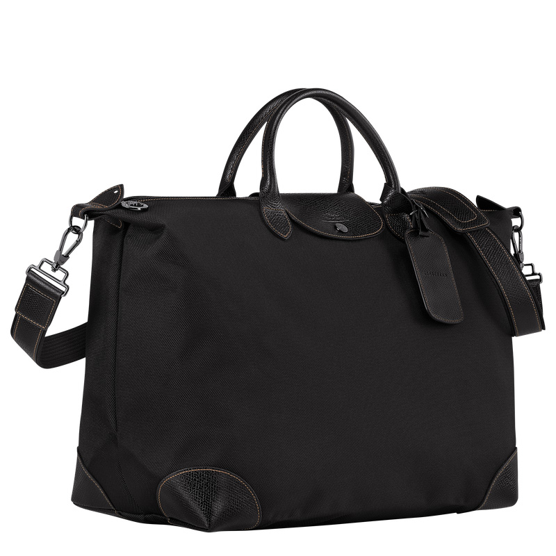 Longchamp | Boxford L Travel bag Black - Recycled canvas | Black