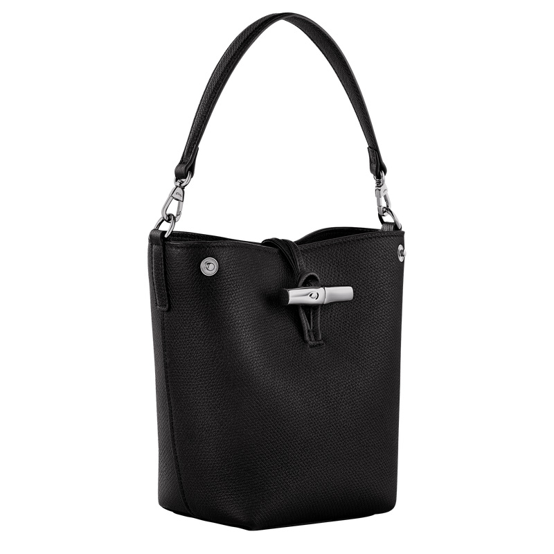 Longchamp | Le Roseau XS Bucket bag Black - Leather | Black