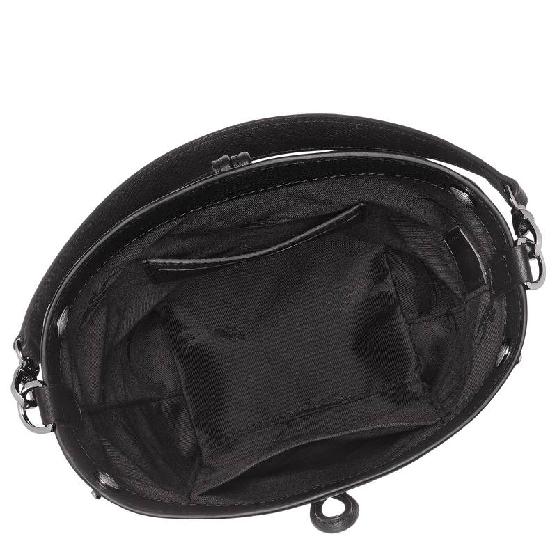 Longchamp | Le Roseau XS Bucket bag Black - Leather | Black