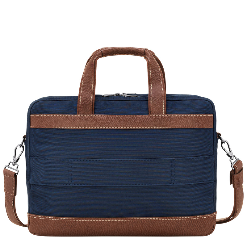 Longchamp | Boxford L Briefcase Blue - Recycled canvas | Blue