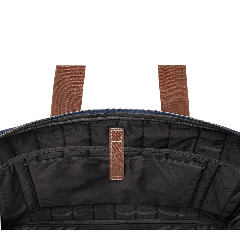 Longchamp | Boxford L Briefcase Blue - Recycled canvas | Blue
