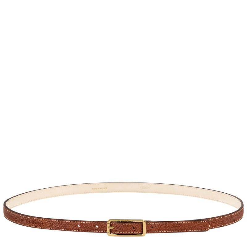 Longchamp | Épure Ladies' belt Brown - Leather | Brown