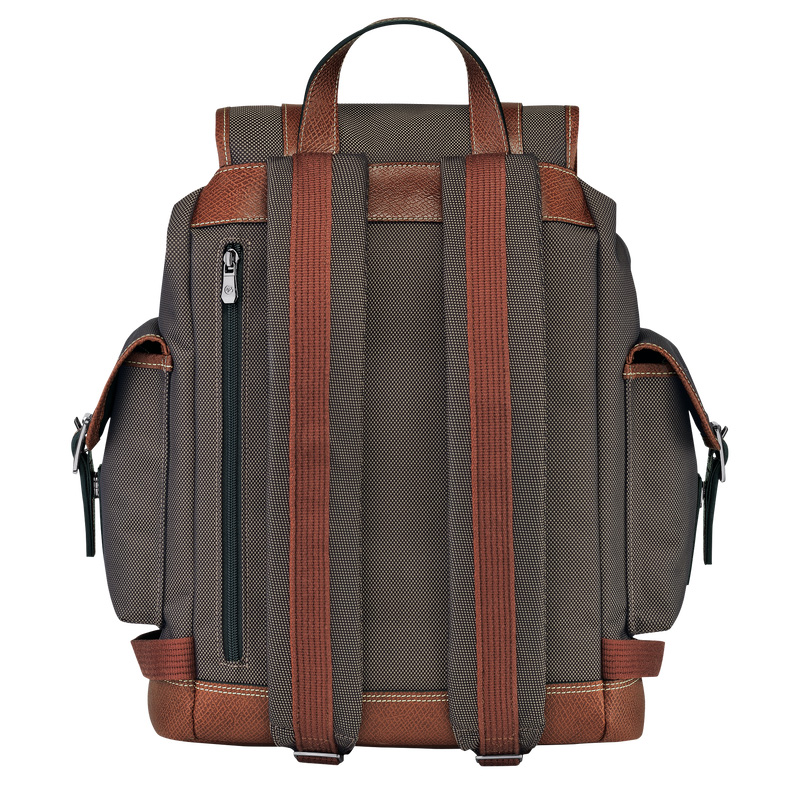 Longchamp | Boxford Backpack Brown - Recycled canvas | Brown