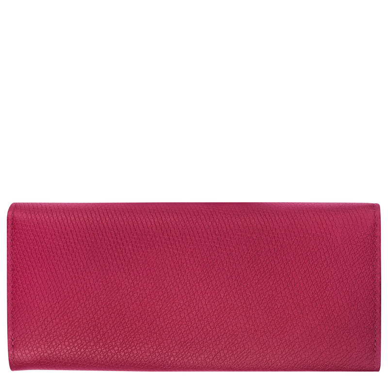 Longchamp | Le Roseau Flap wallet Beetroot - Leather | Beetroot