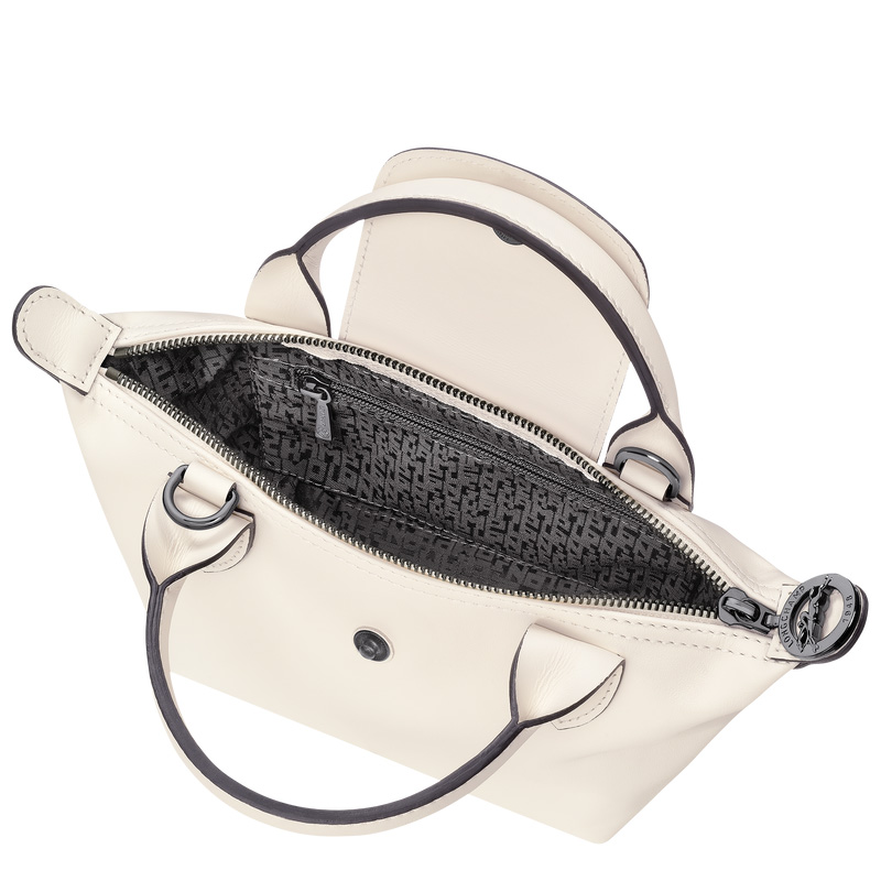 Longchamp | Le Pliage Xtra XS Handbag Ecru - Leather | Ecru