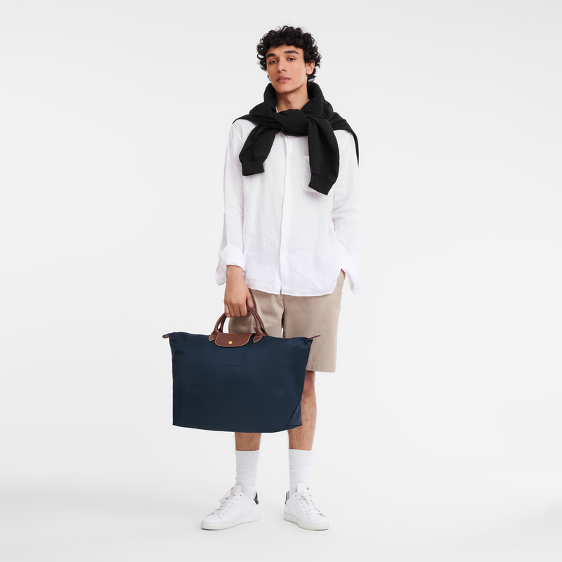 Longchamp | Le Pliage Original L Travel bag Navy - Recycled canvas | Navy