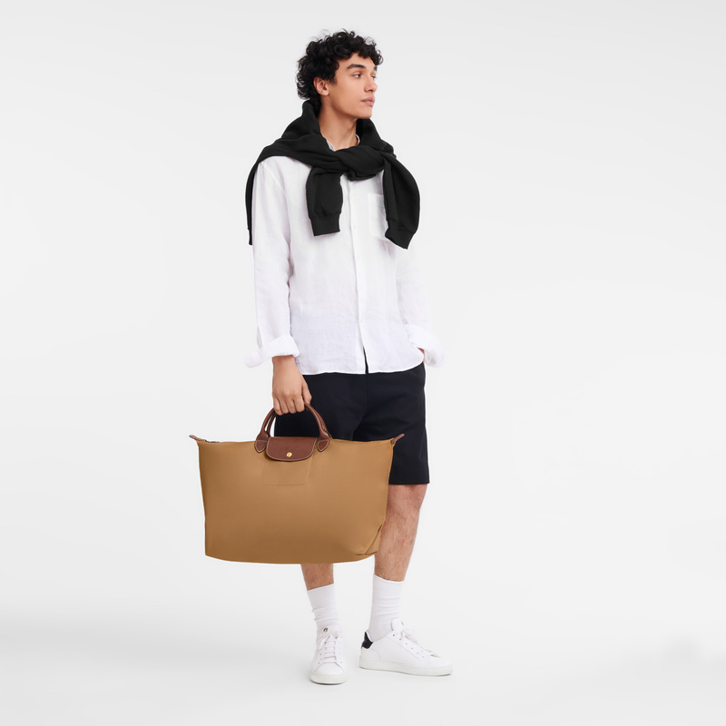 Longchamp | Le Pliage Original L Travel bag Fawn - Recycled canvas | Fawn