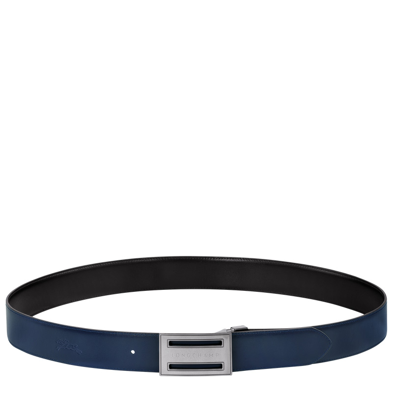 Longchamp | Delta Box Black/Navy - Leather | Black/Navy