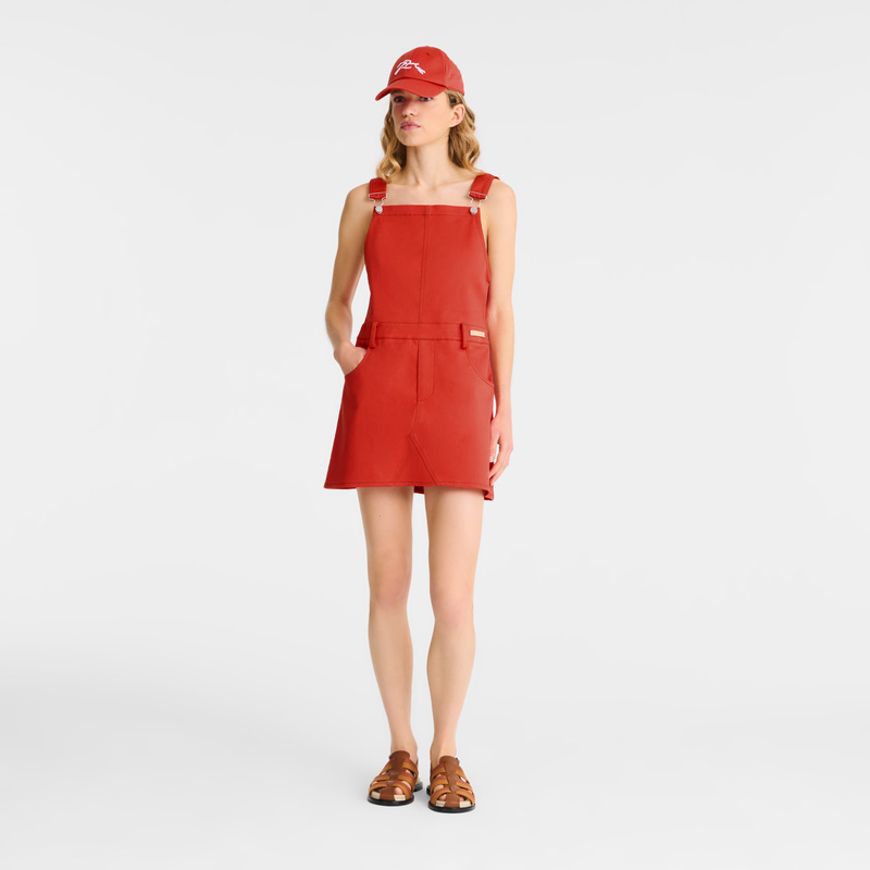 Longchamp | Dress Tomato - Gabardine | Tomato