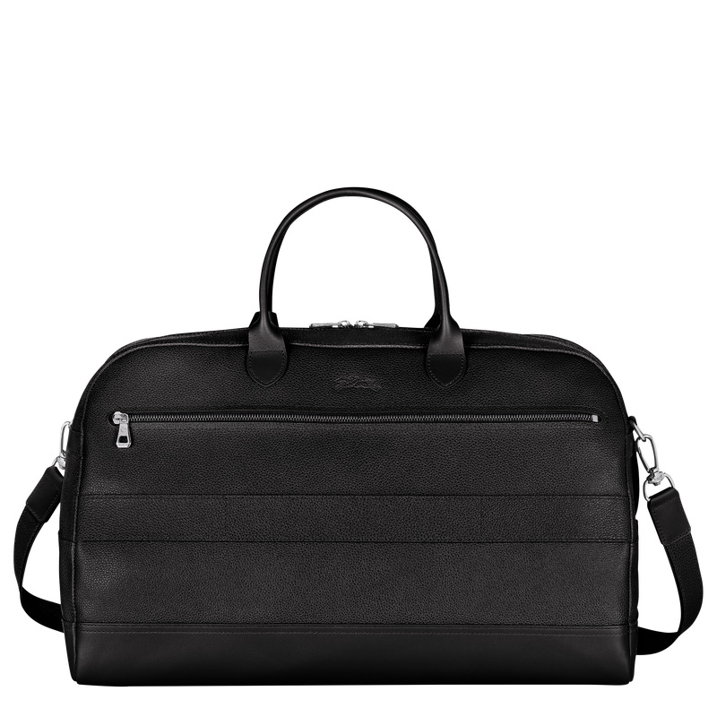 Longchamp | Le Foulonné L Travel bag Black - Leather | Black