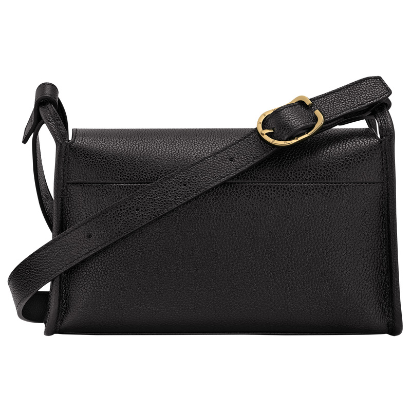 Longchamp | Le Foulonné M Crossbody bag Black - Leather | Black