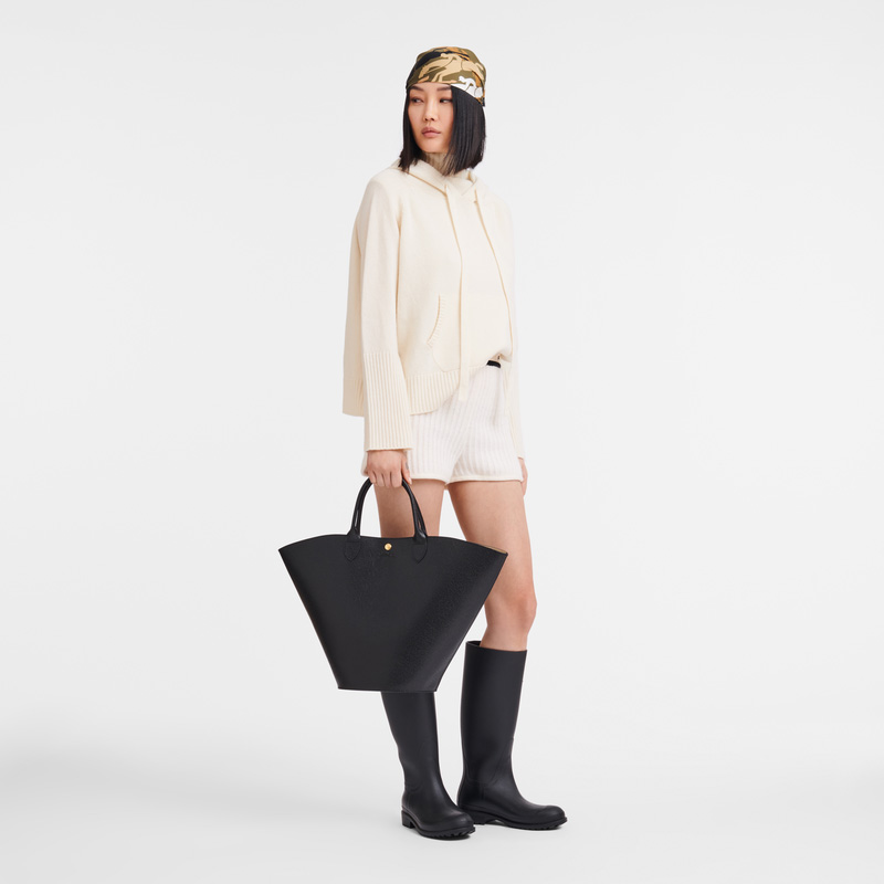 Longchamp | Épure XL Tote bag Black - Leather | Black