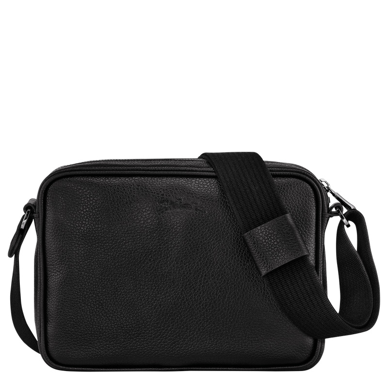 Longchamp | Le Foulonné S Camera bag Black - Leather | Black
