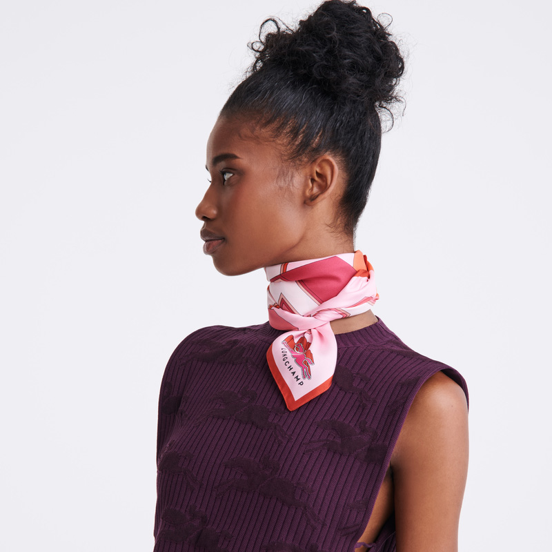 Longchamp | University Silk scarf 70 Ballerina - OTHER | Ballerina
