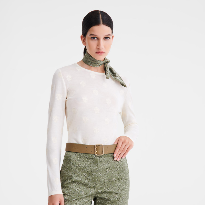 Longchamp | Ladies' belt Artichoke - Leather | Artichoke