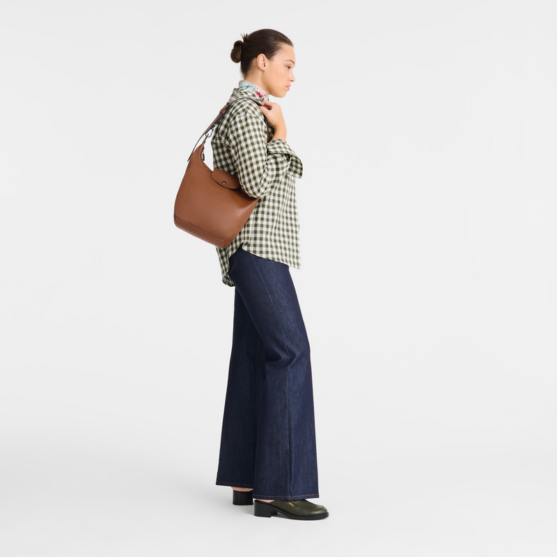 Longchamp | Le Pliage Xtra M Shoulder bag Cognac - Leather | Cognac
