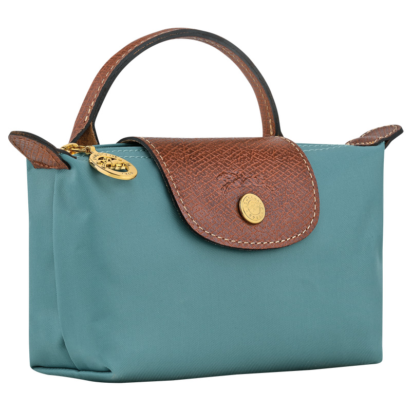 Longchamp | Le Pliage Original Pouch with handle Eucalyptus - Recycled canvas | Eucalyptus