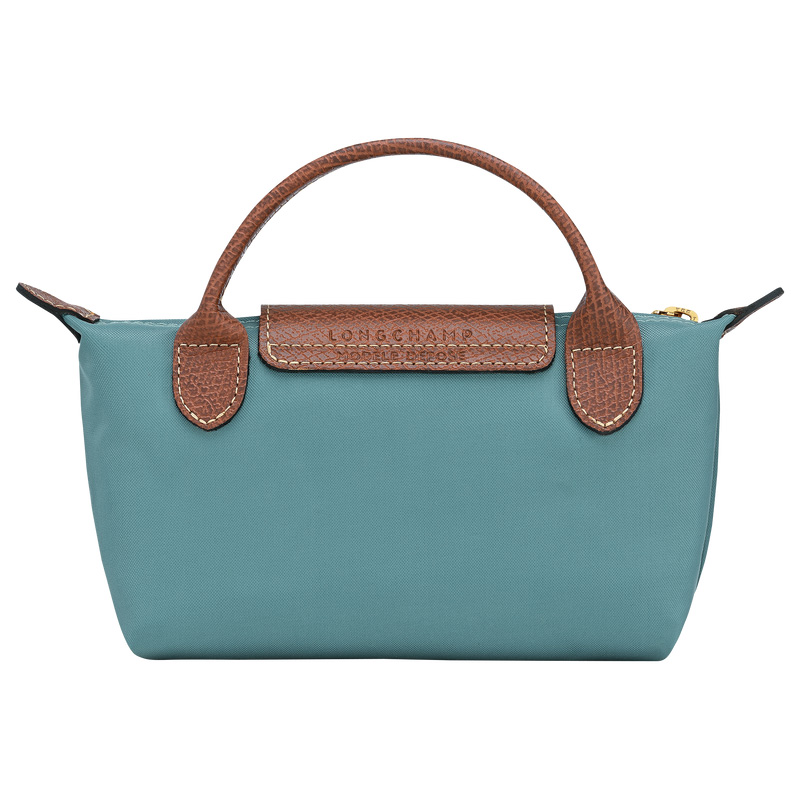 Longchamp | Le Pliage Original Pouch with handle Eucalyptus - Recycled canvas | Eucalyptus